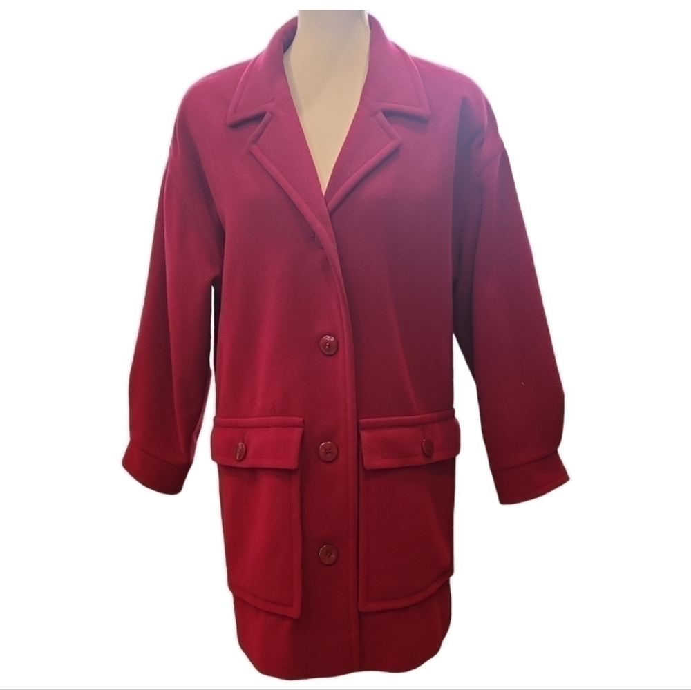 Pendleton Car Coat Red Wool